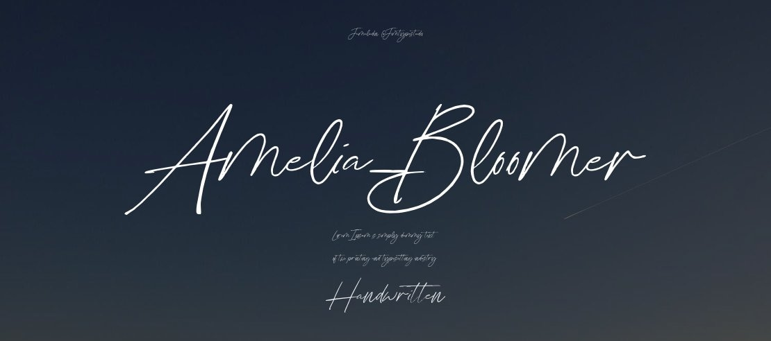 Amelia_Bloomer Font