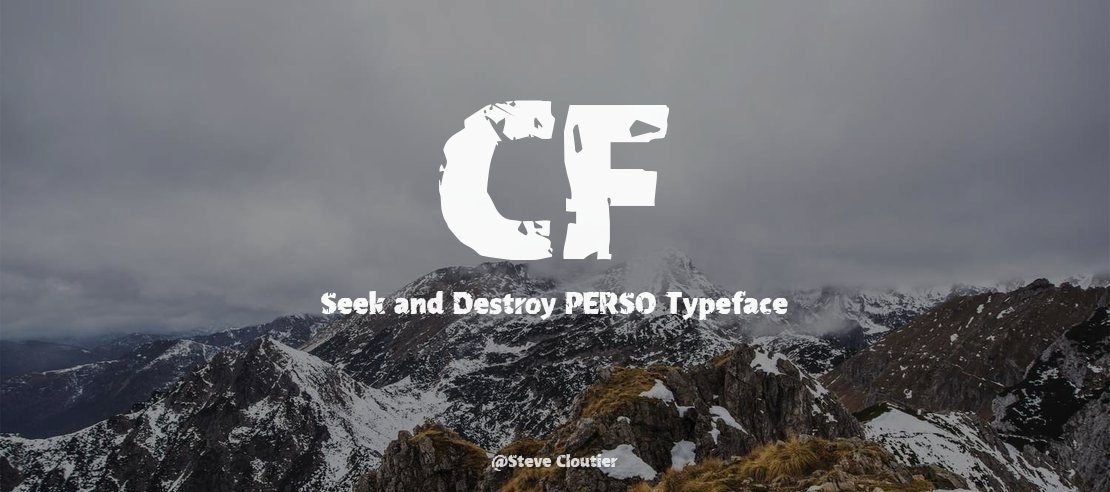 CF Seek and Destroy PERSO Font