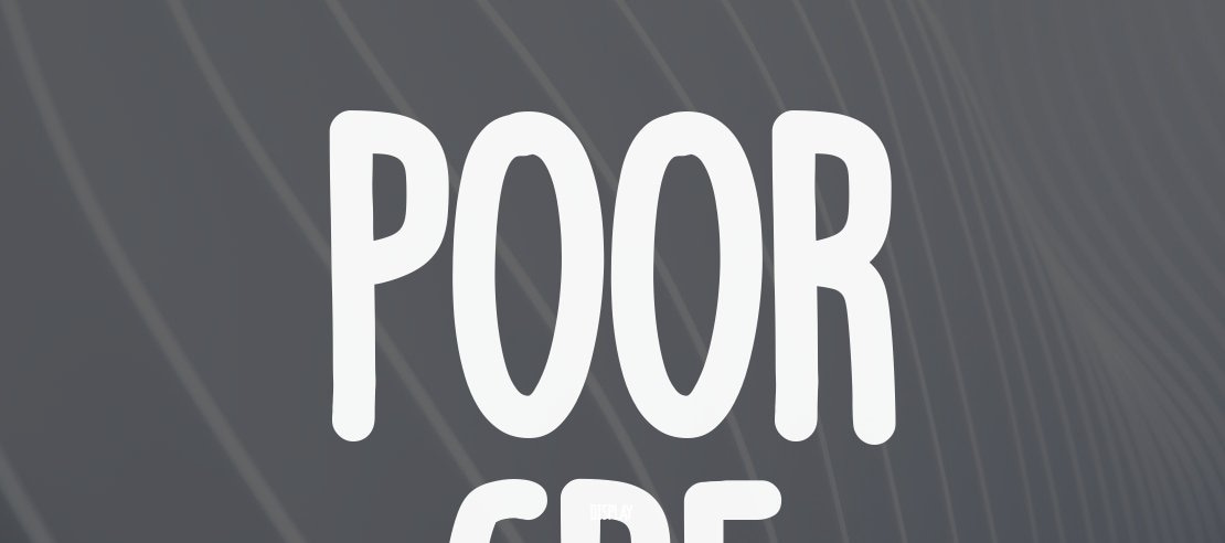 poor cre Font