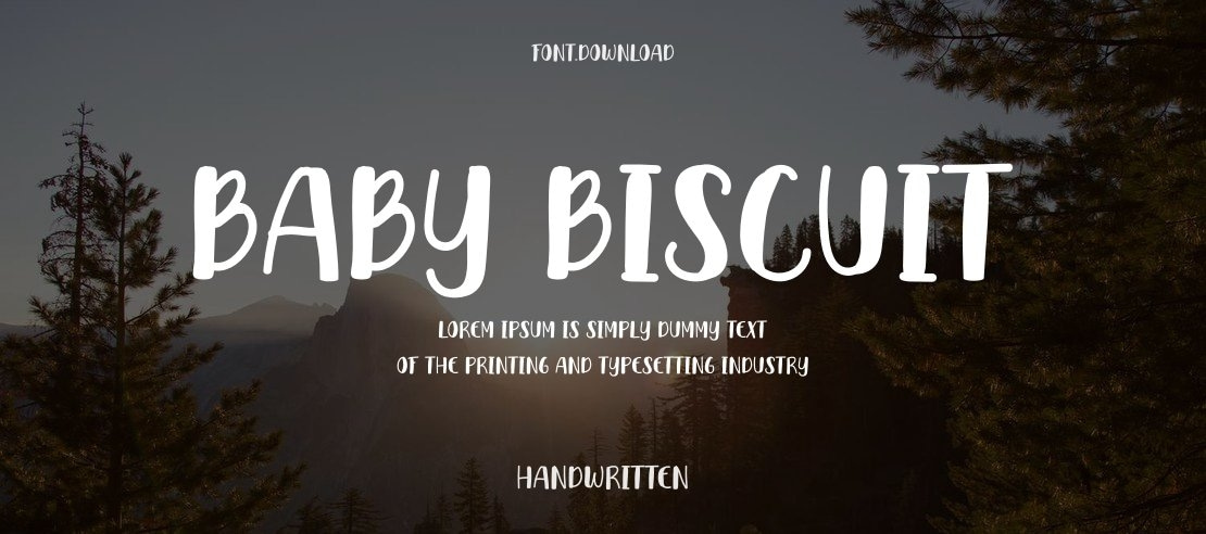 Baby Biscuit Font