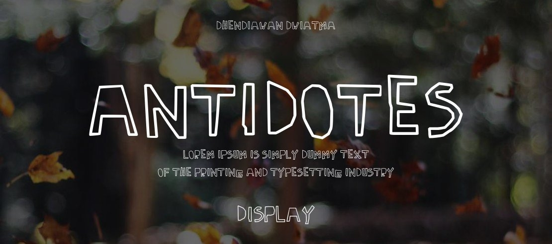 Antidotes Font