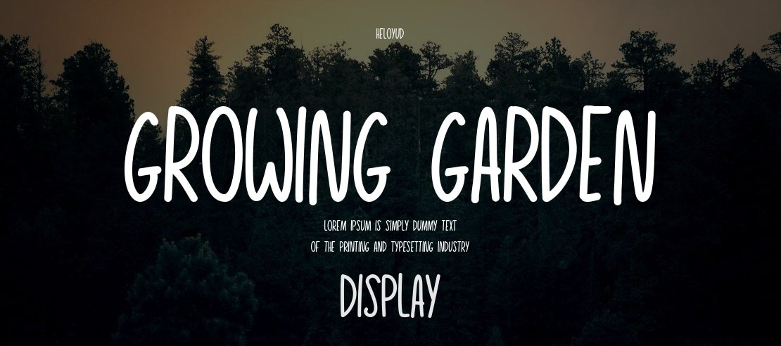 Growing Garden Font Family