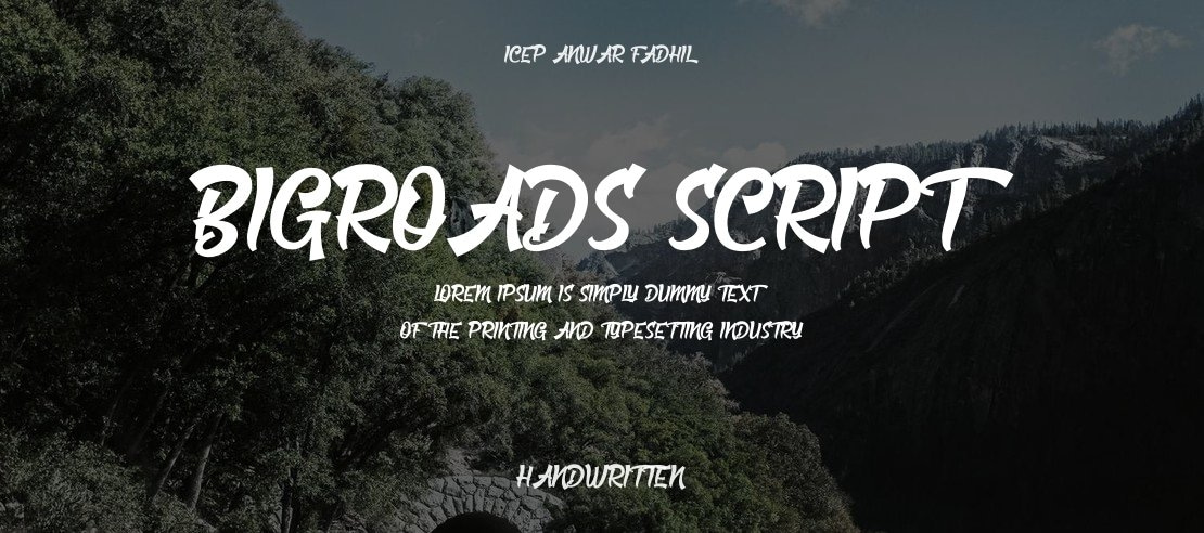 Bigroads Script Font