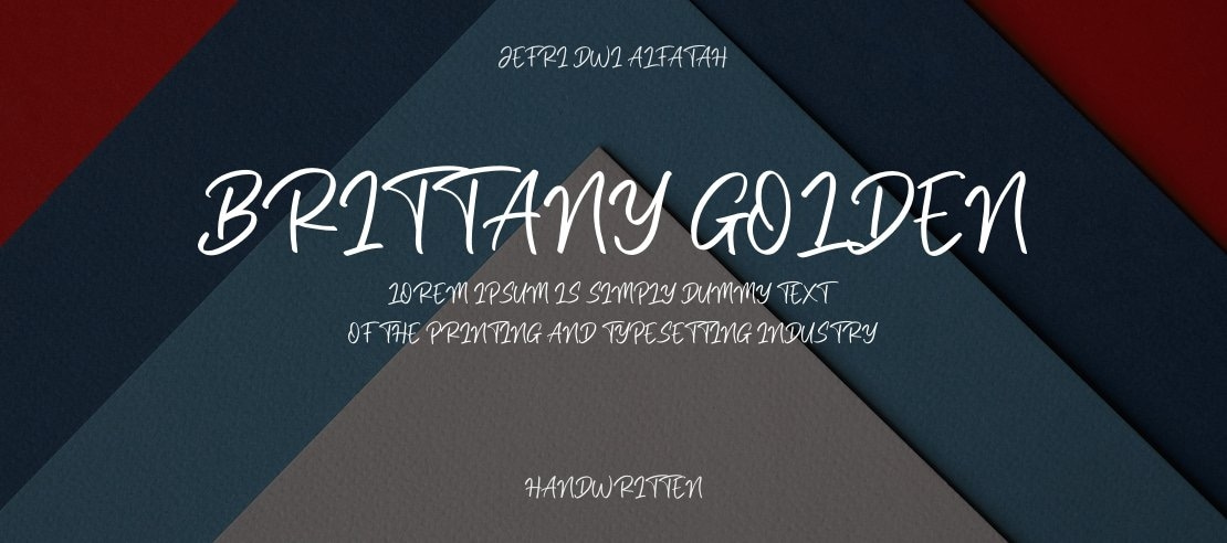 Brittany Golden Font