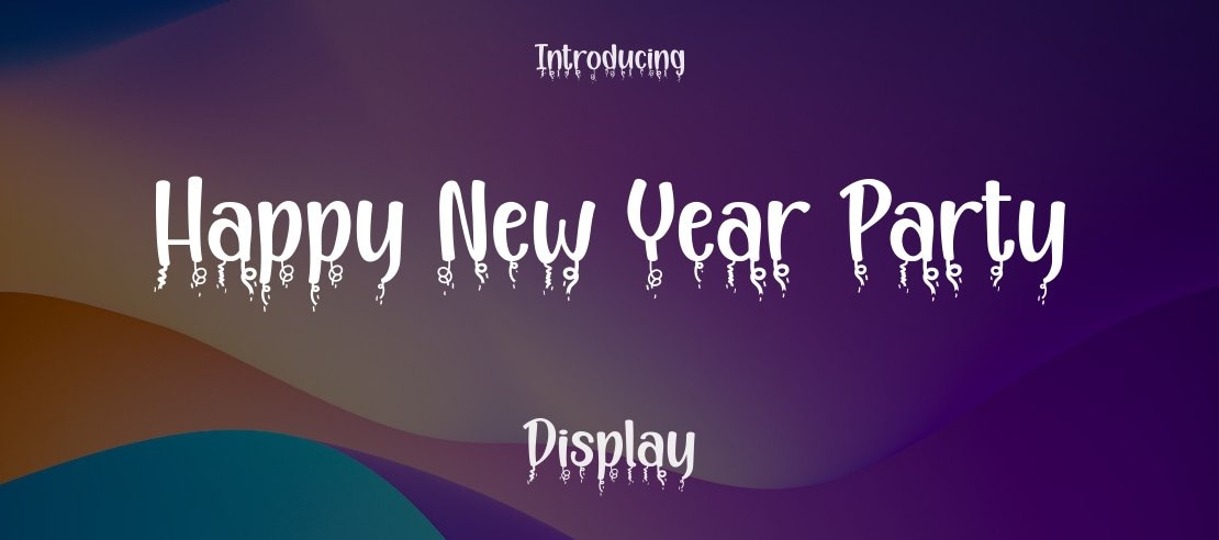 Happy New Year Party Font