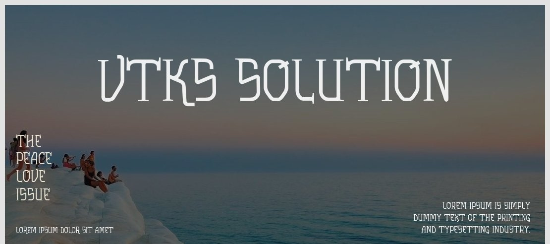 VTKS Solution Font Family