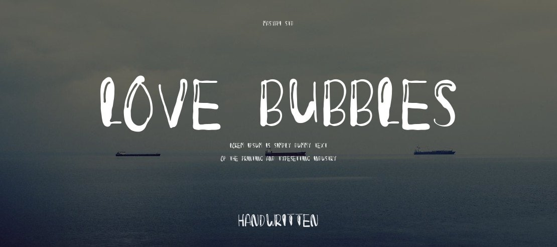 Love Bubbles Font