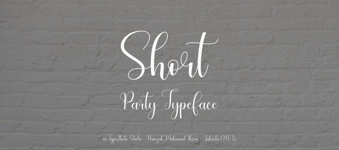 Short Party Font