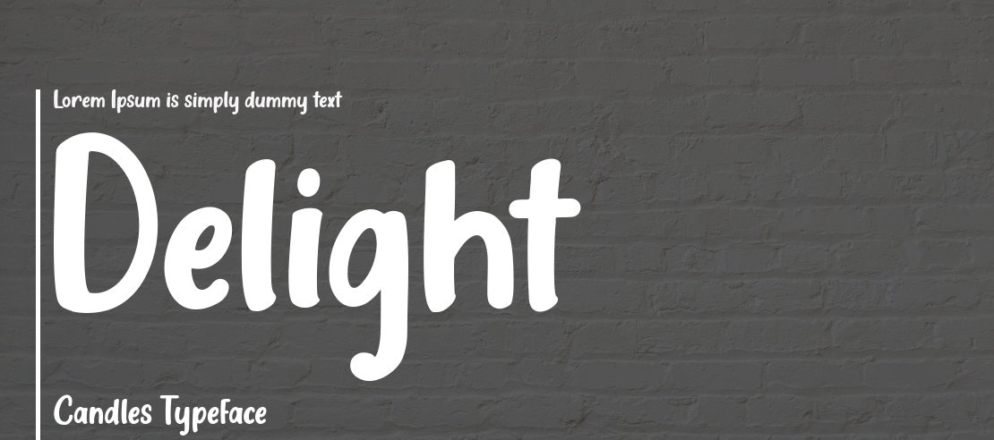 Delight Candles Font