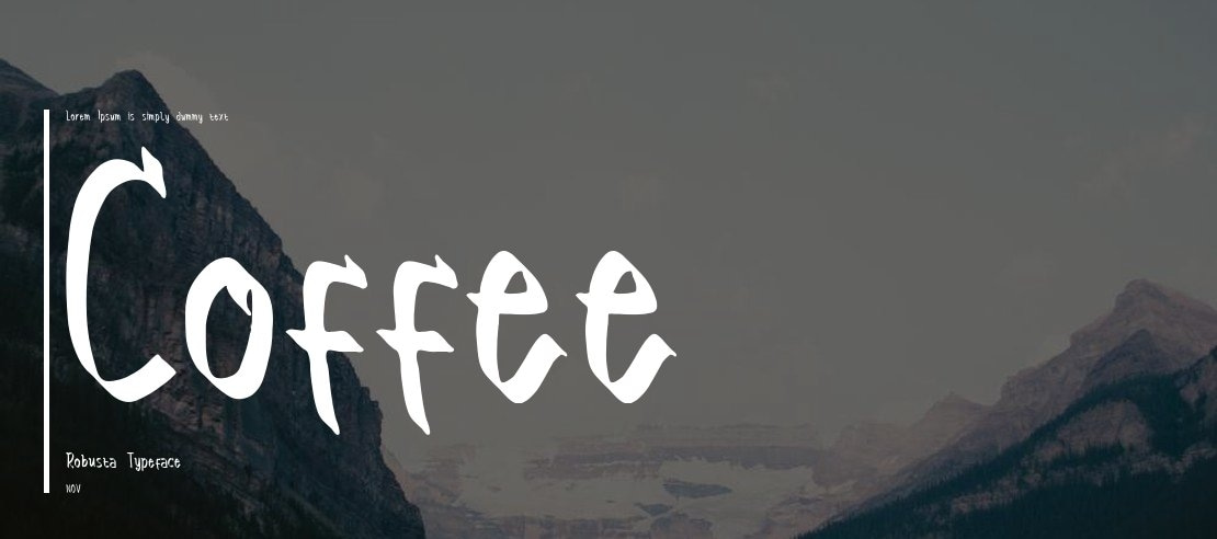 Coffee Robusta Font