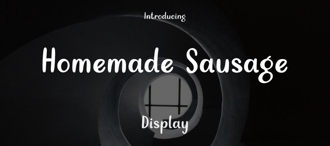 Homemade Sausage Font