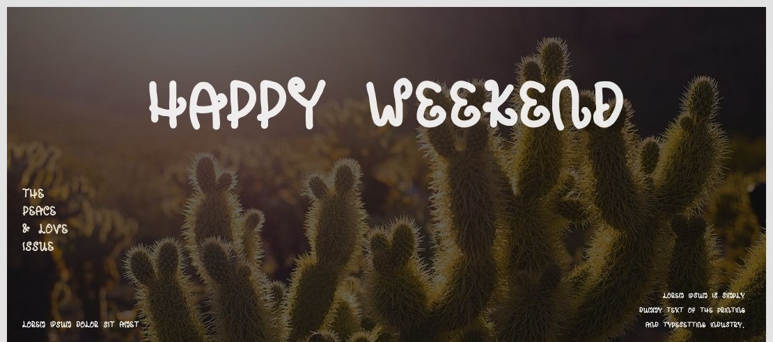Happy weekend Font