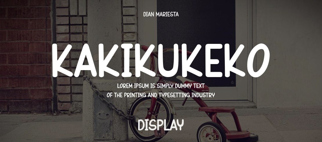 Kakikukeko Font