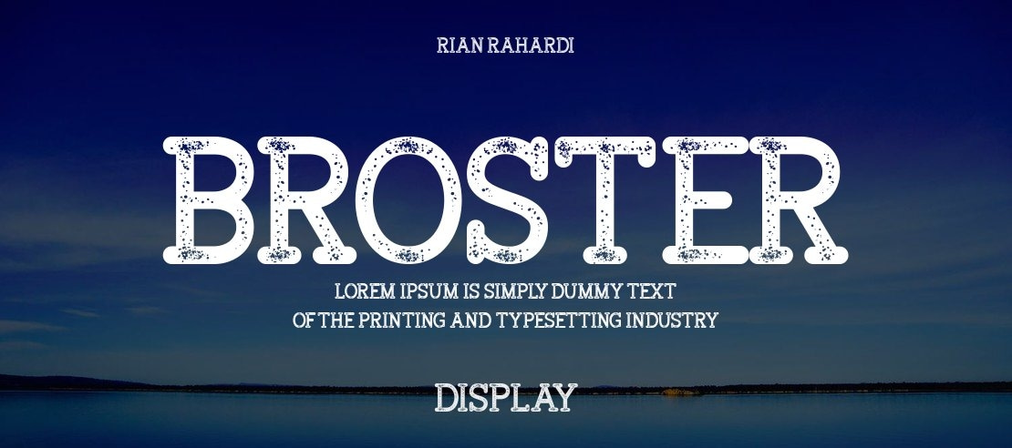 Broster Font