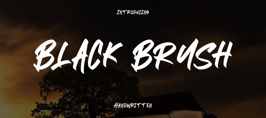 BLACK BRUSH Font