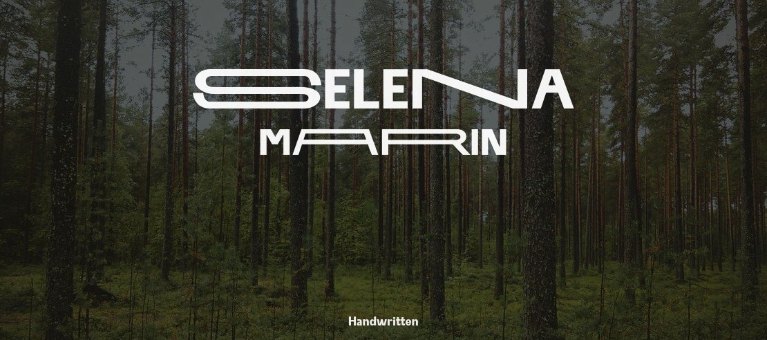 SELENA MARIN Font Family