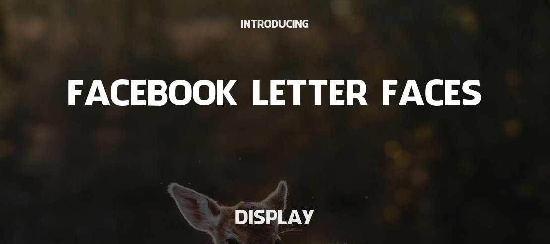 Facebook Letter Faces Font