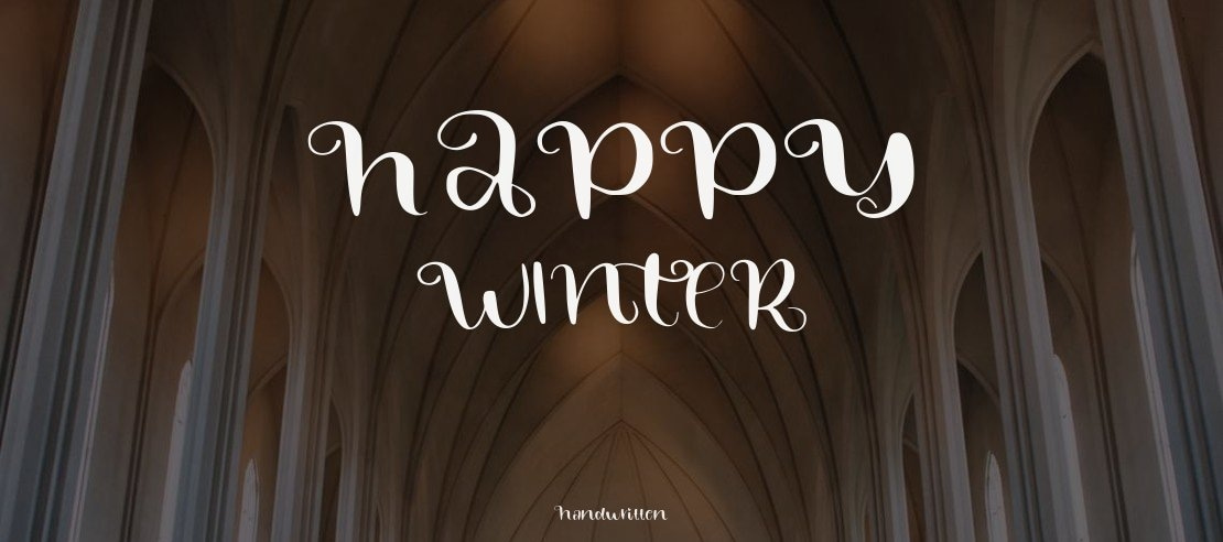 HAPPY WINTER Font