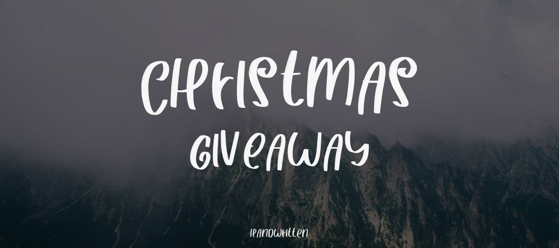 CHRISTMAS GIVEAWAY Font