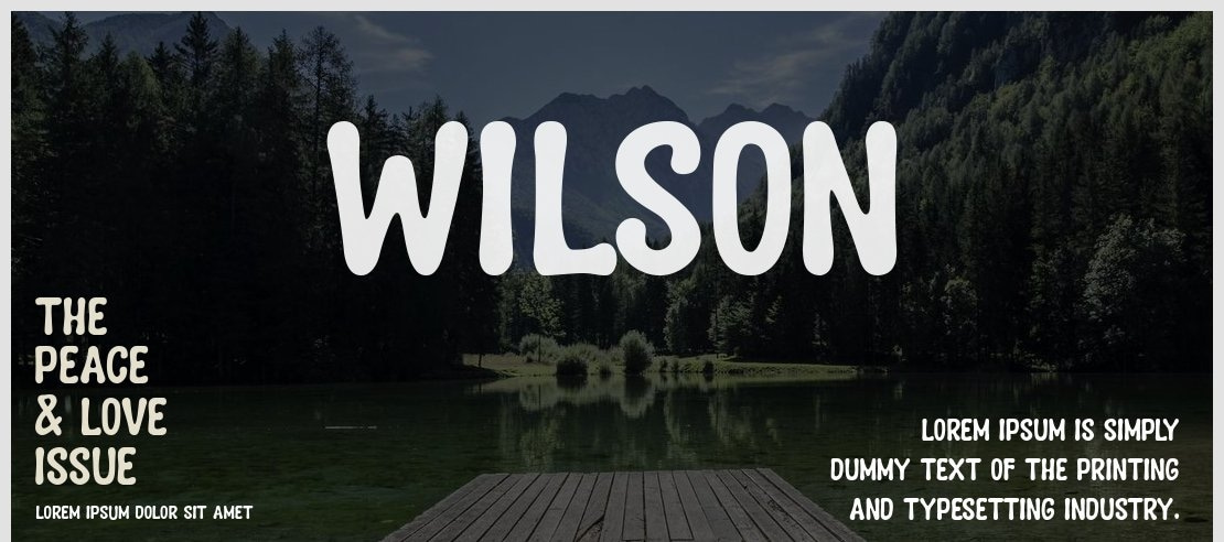 wilson Font