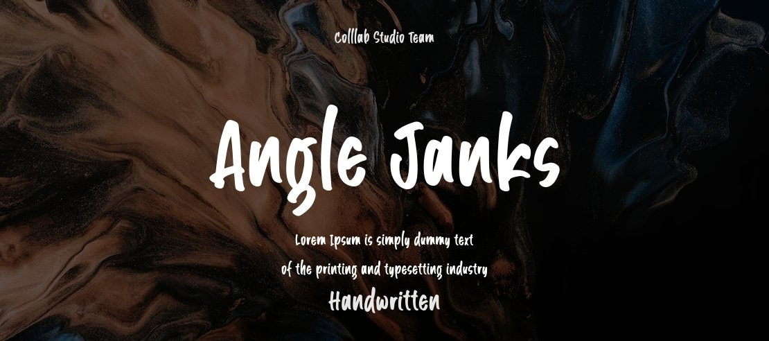 Angle Janks Font