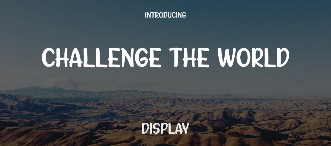 Challenge The World Font
