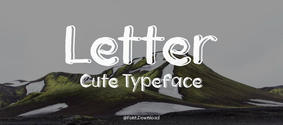 Letter Cute Font