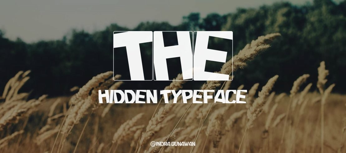 THE HIDDEN Font