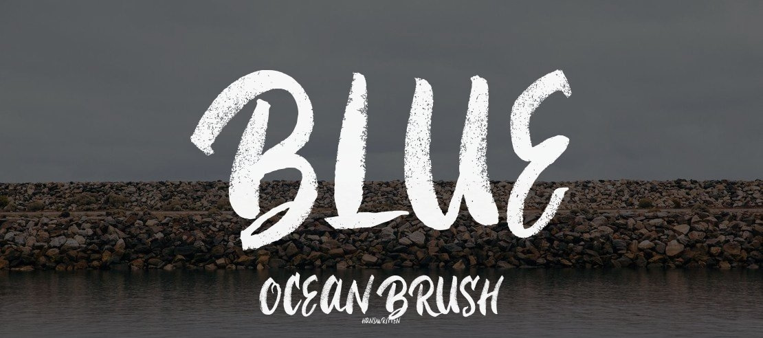 Blue Ocean Brush Font