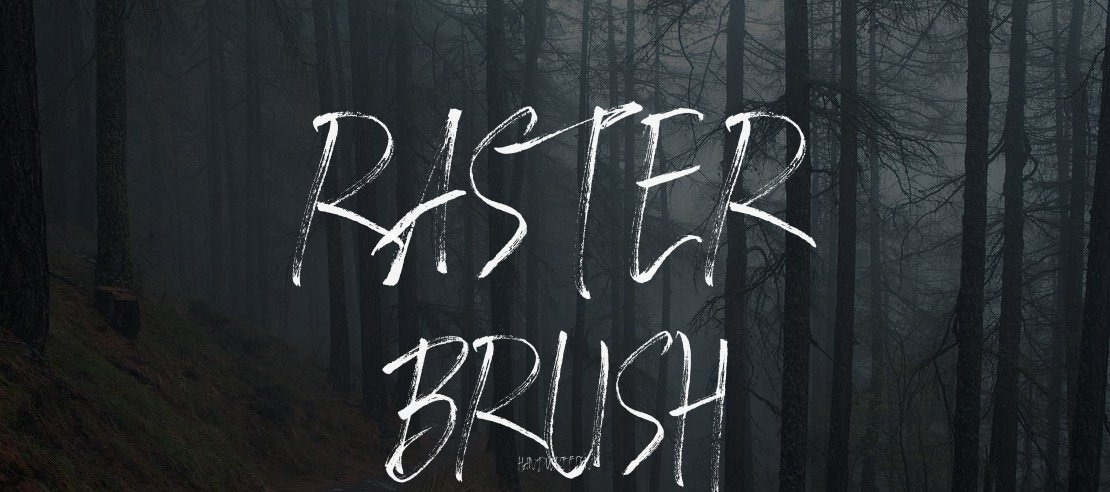 Raster Brush Font