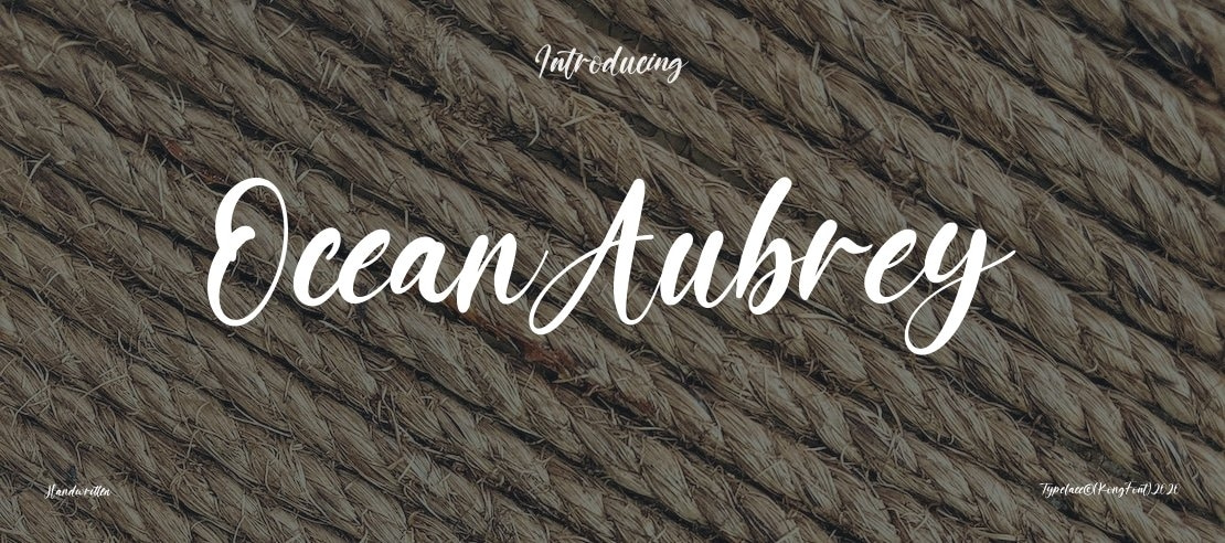 OceanAubrey Font