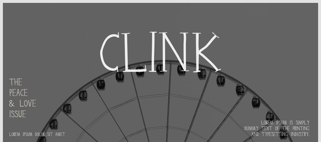 Clink Font Family