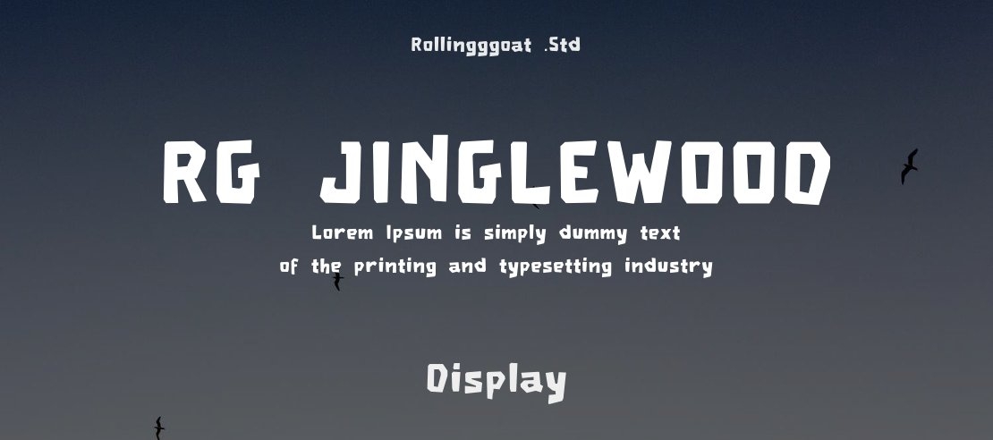 RG JINGLEWOOD Font