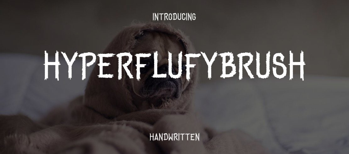 HyperFlufyBrush Font