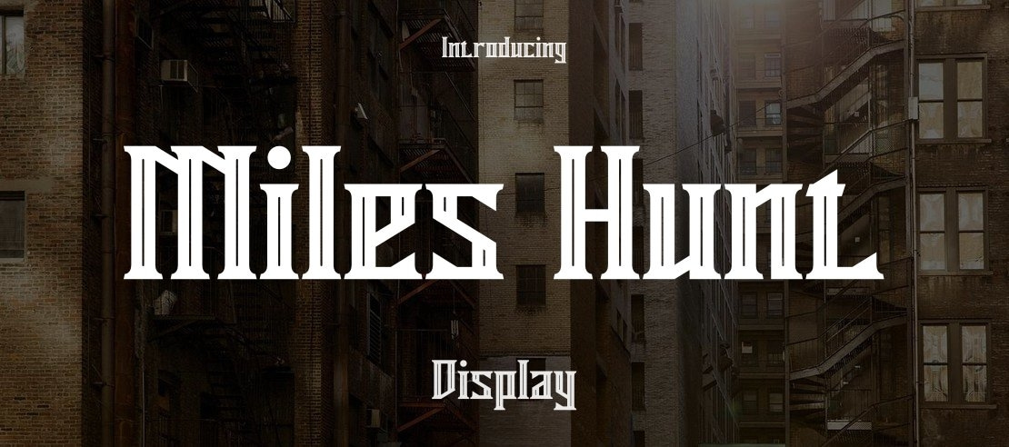 Miles Hunt Font Family