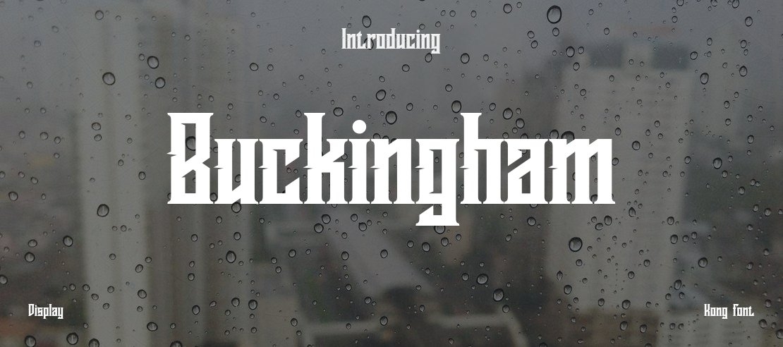 Buckingham Font Family