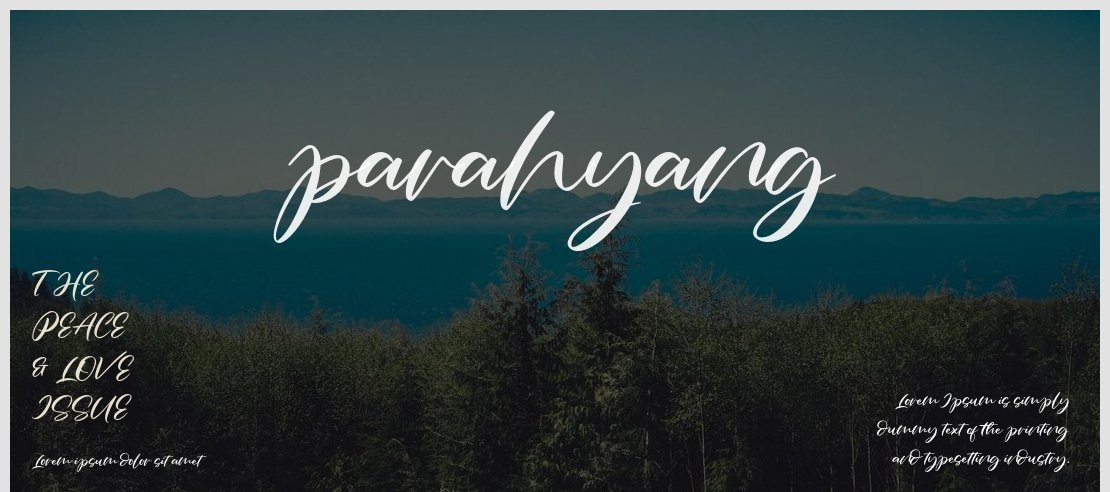 parahyang Font