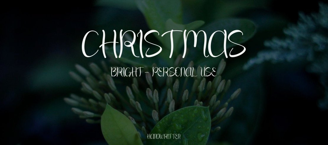 Christmas Bright - Personal Use Font