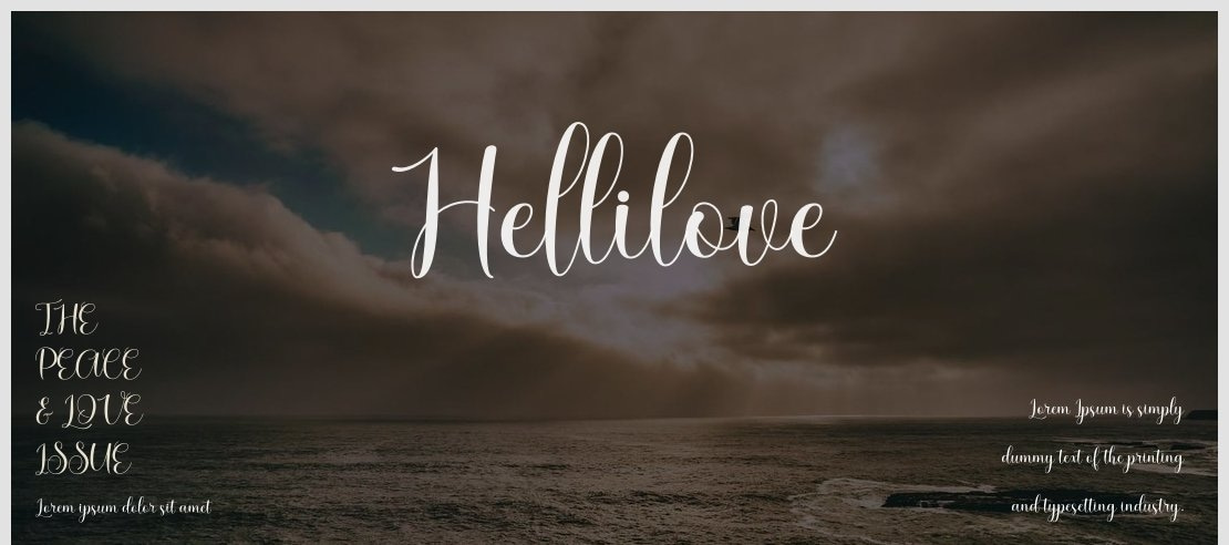 Hellilove Font Family