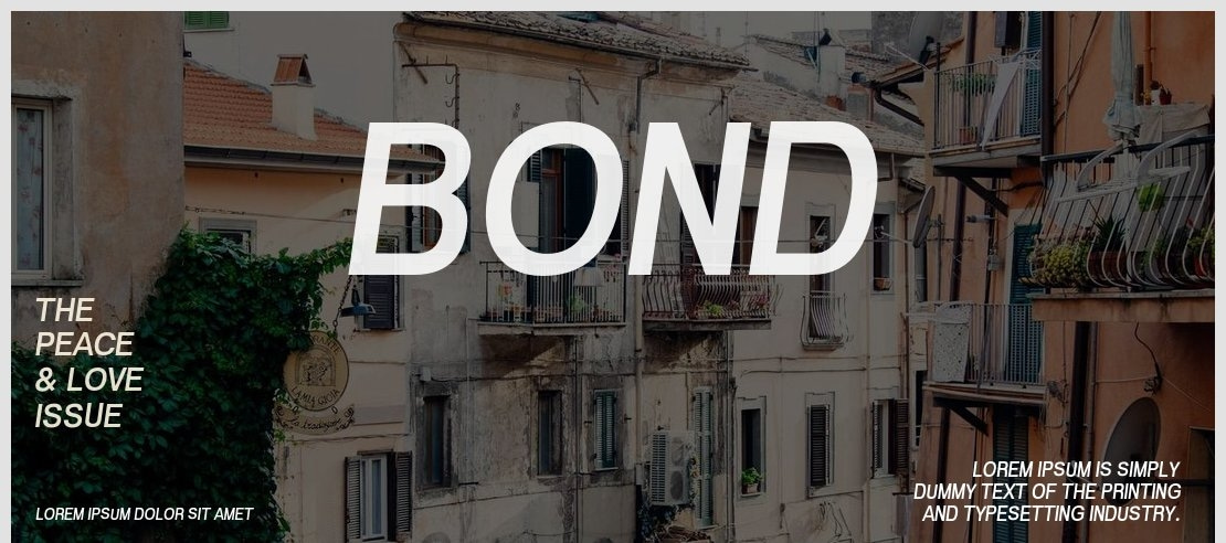 Bond Font