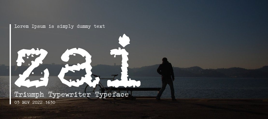 zai Triumph Typewriter Font Family