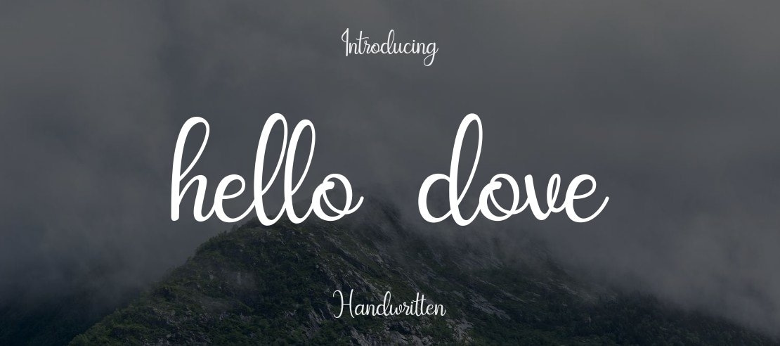 hello dove Font