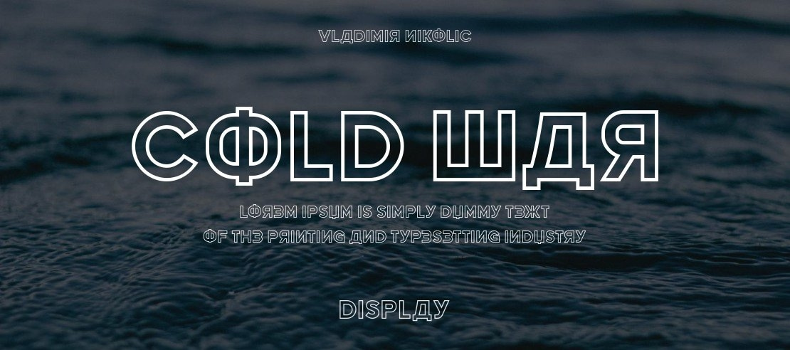 Cold War Font