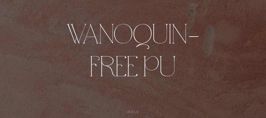 WanoQuin- Free PU Font