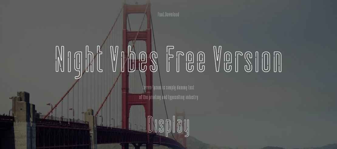 Night Vibes Free Version Font