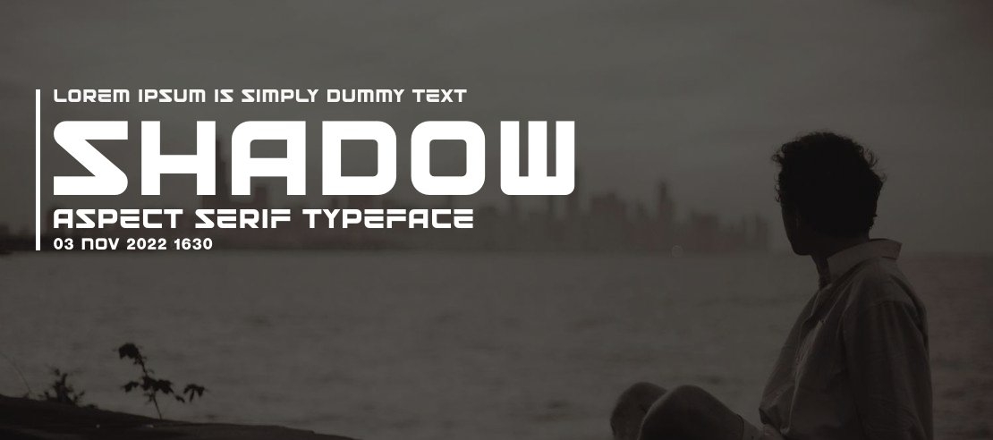 Shadow Aspect Serif Font