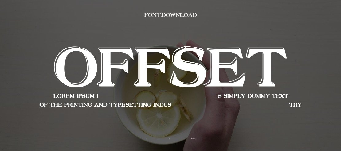 Offset Font