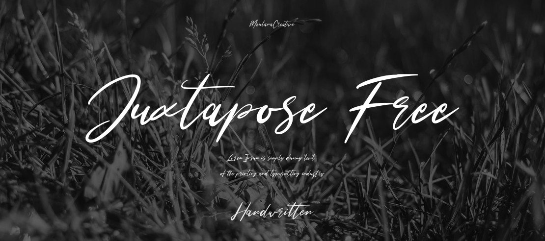 Juxtapose Free Font