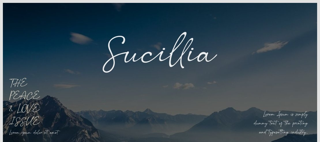 Sucillia Font