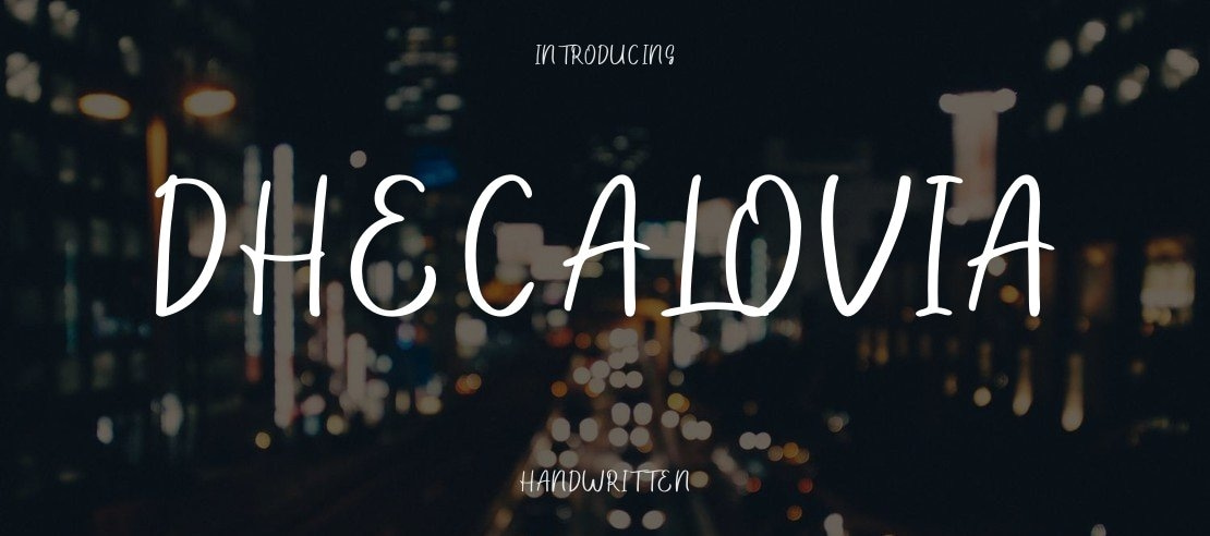 Dhecalovia Font